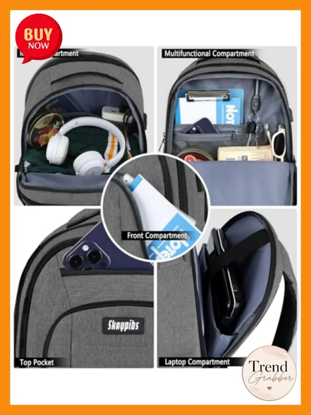 Anti Theft Laptop Backpack Fits 15.6 Inch, Travel School Bookbag for Men Women,